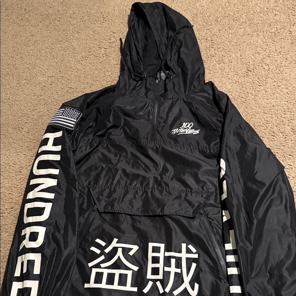 Hundreds Black Windbreaker Jacket